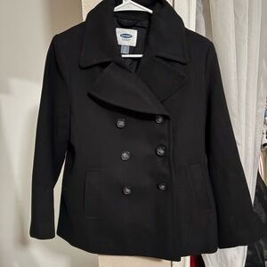 Old Navy Women's Elegant Black Peacoat